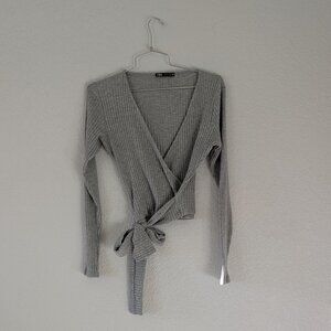 Zara Women's Grey Crop-top